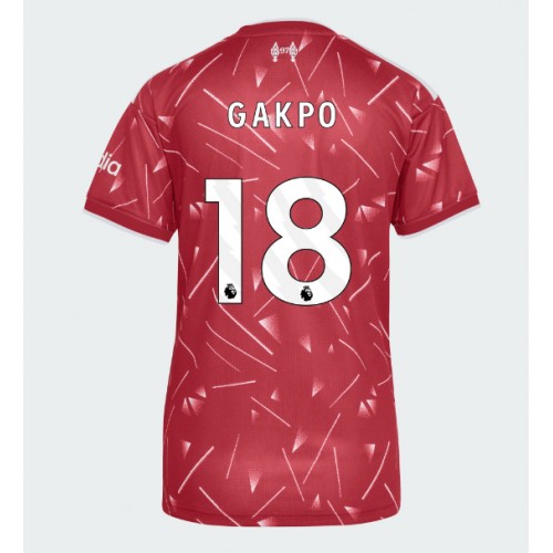 Stroje piłkarskie Liverpool Cody Gakpo #18 Koszulka Podstawowej dla damskie 2026-27 Krótki Rękaw
